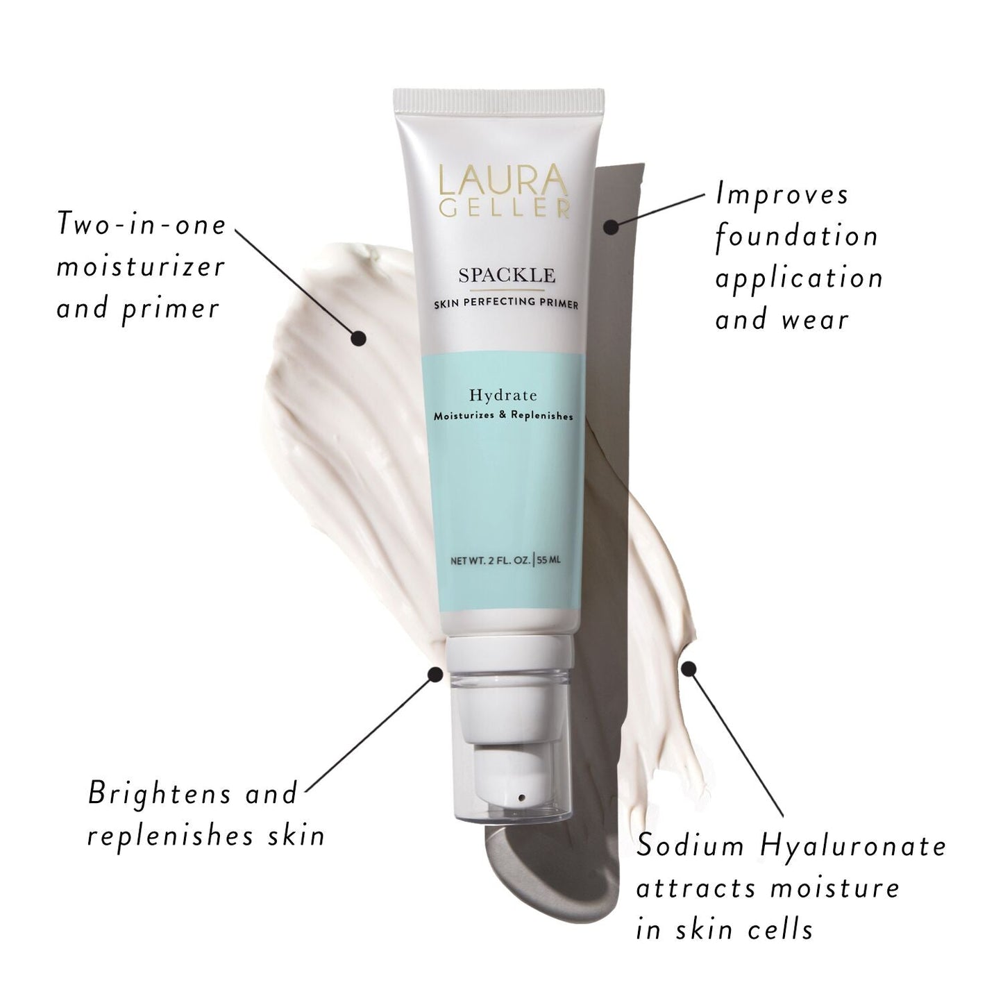 Spackle Skin Perfecting Primer in Hydrate Product Benefits