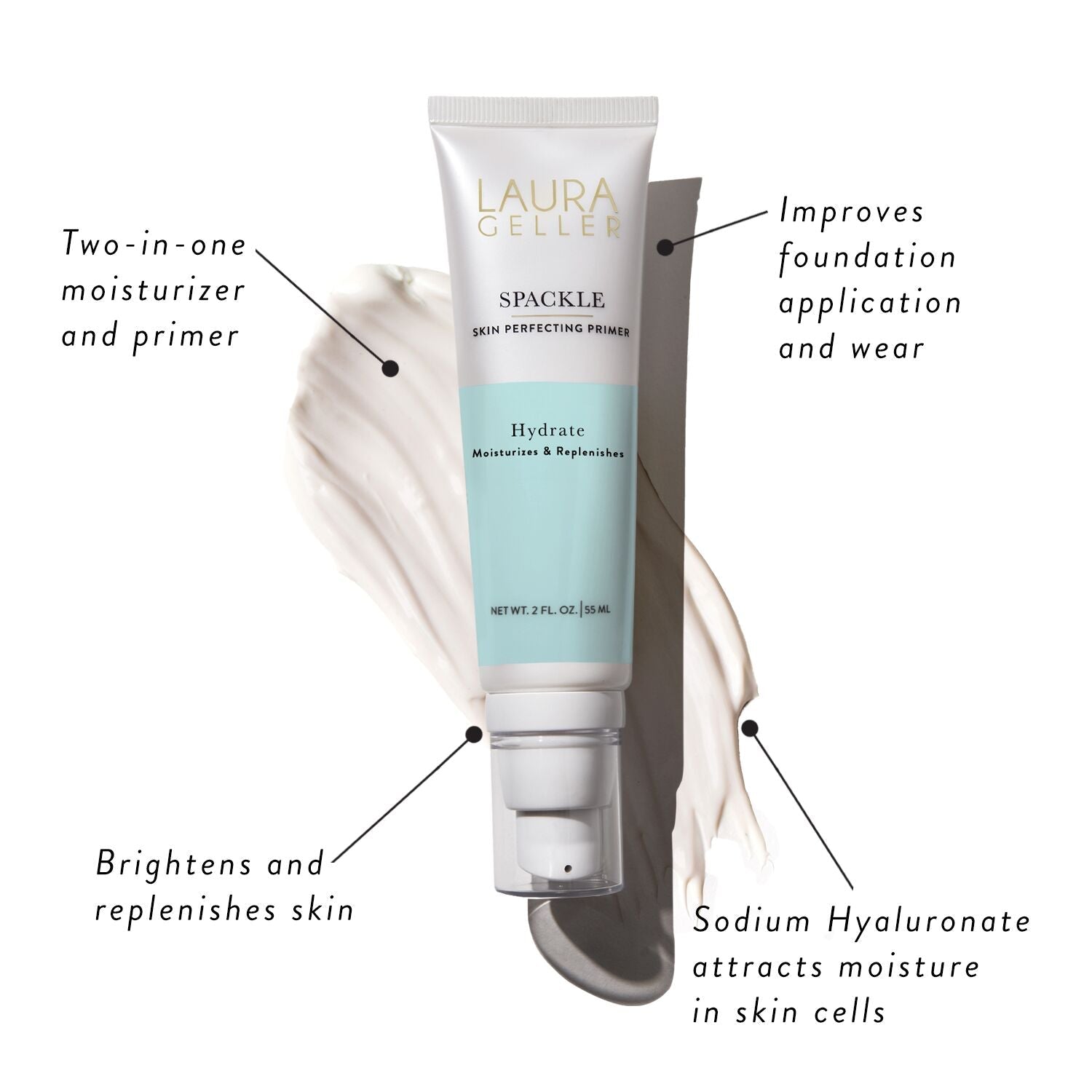 Spackle Skin Perfecting Primer in Hydrate Product Benefits