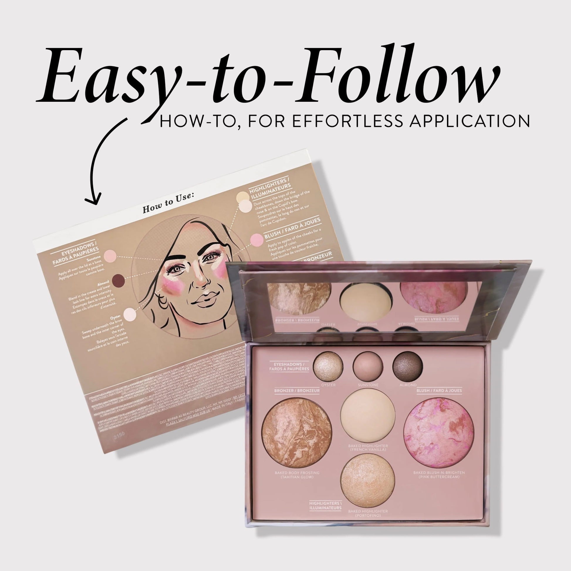 Best of the Best back of palette with instructions 