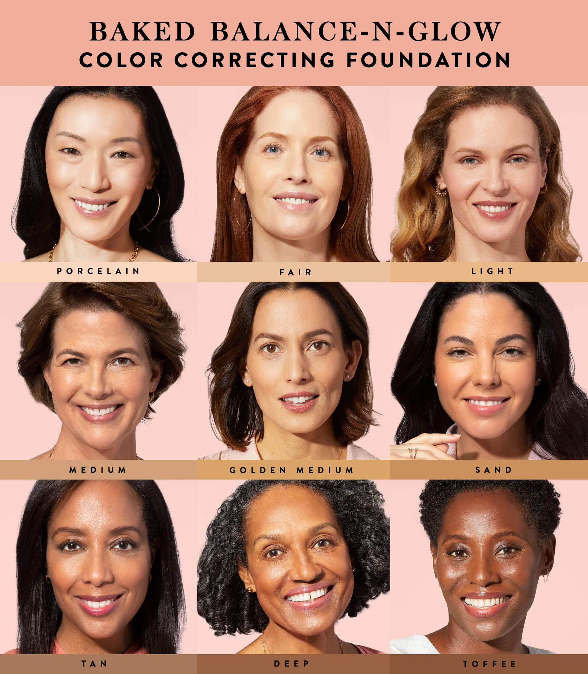 Daily routine: satin finish full face kit 4PC model shade chart
