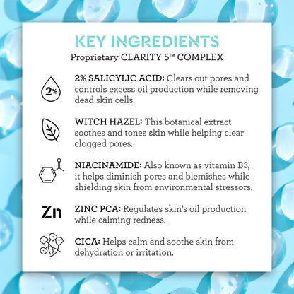 clear genius acne spot treatment ingredient callout
