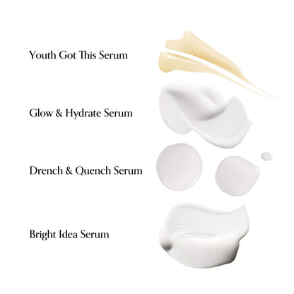 Bliss x LG 4PC Serum Set textures
