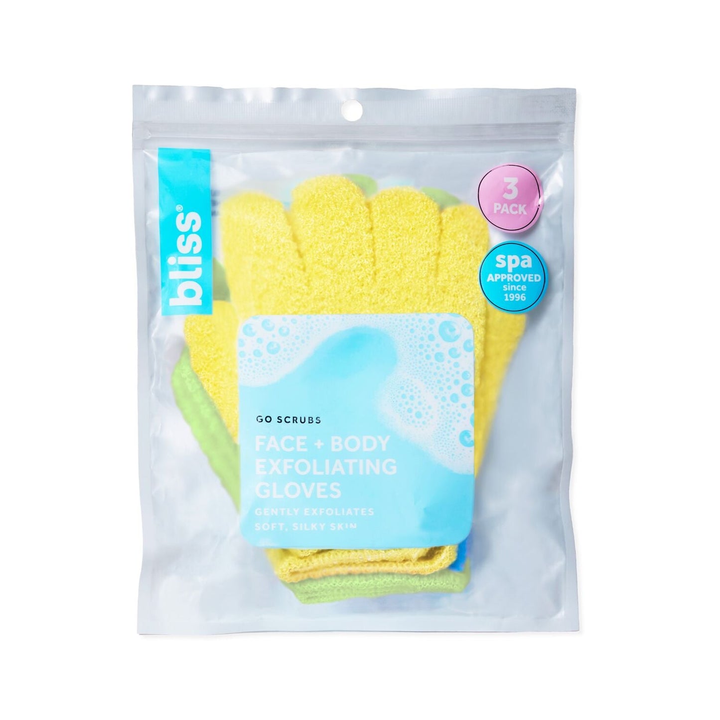 Go Scrubs Face + Body Exfoliating Gloves (3 Pack)