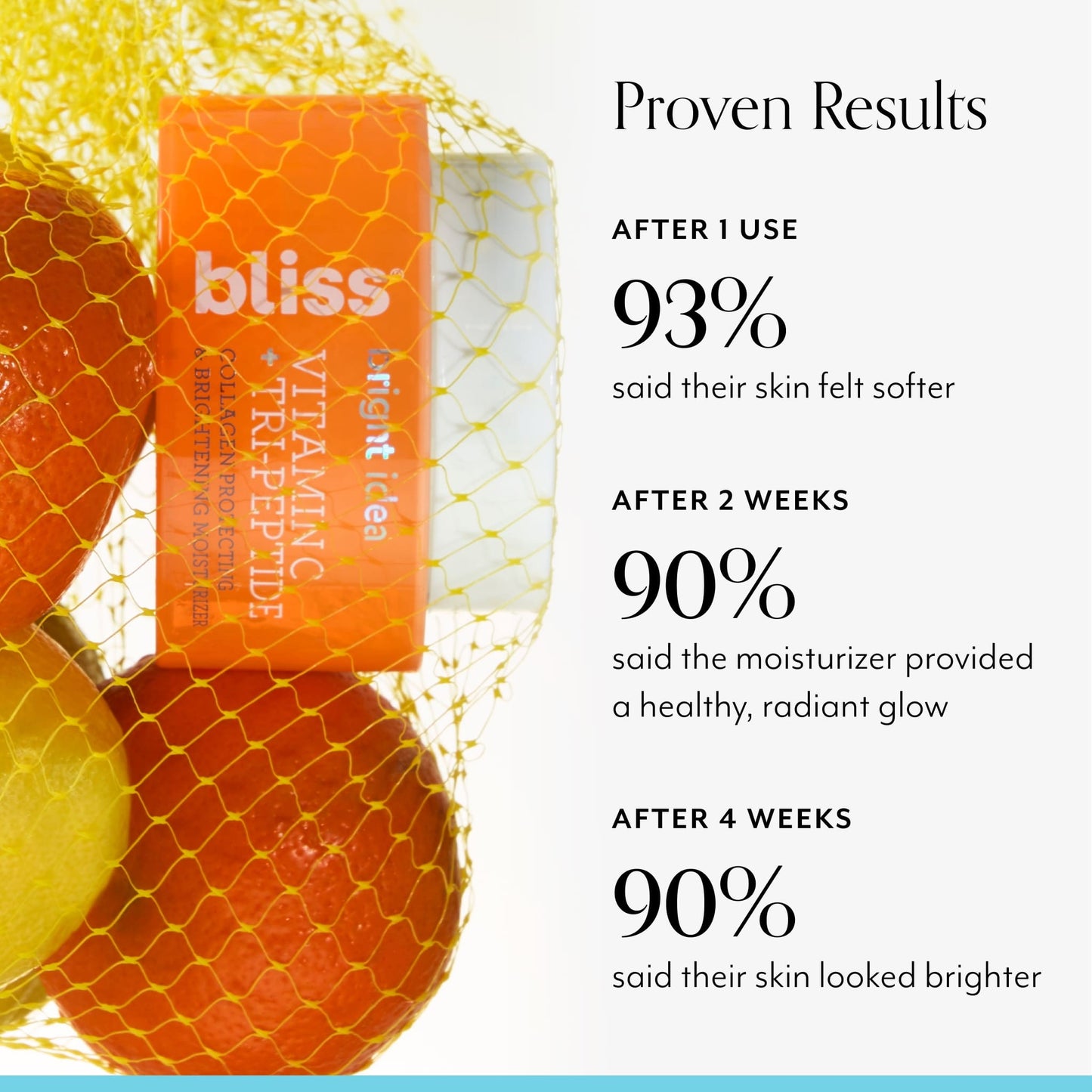 Bliss x LG Bright Idea Brightening Vitamin C Moisturizer proven results