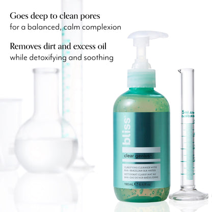 Bliss x LG Clear Genius Pore-Purifying Cleanser product benefits