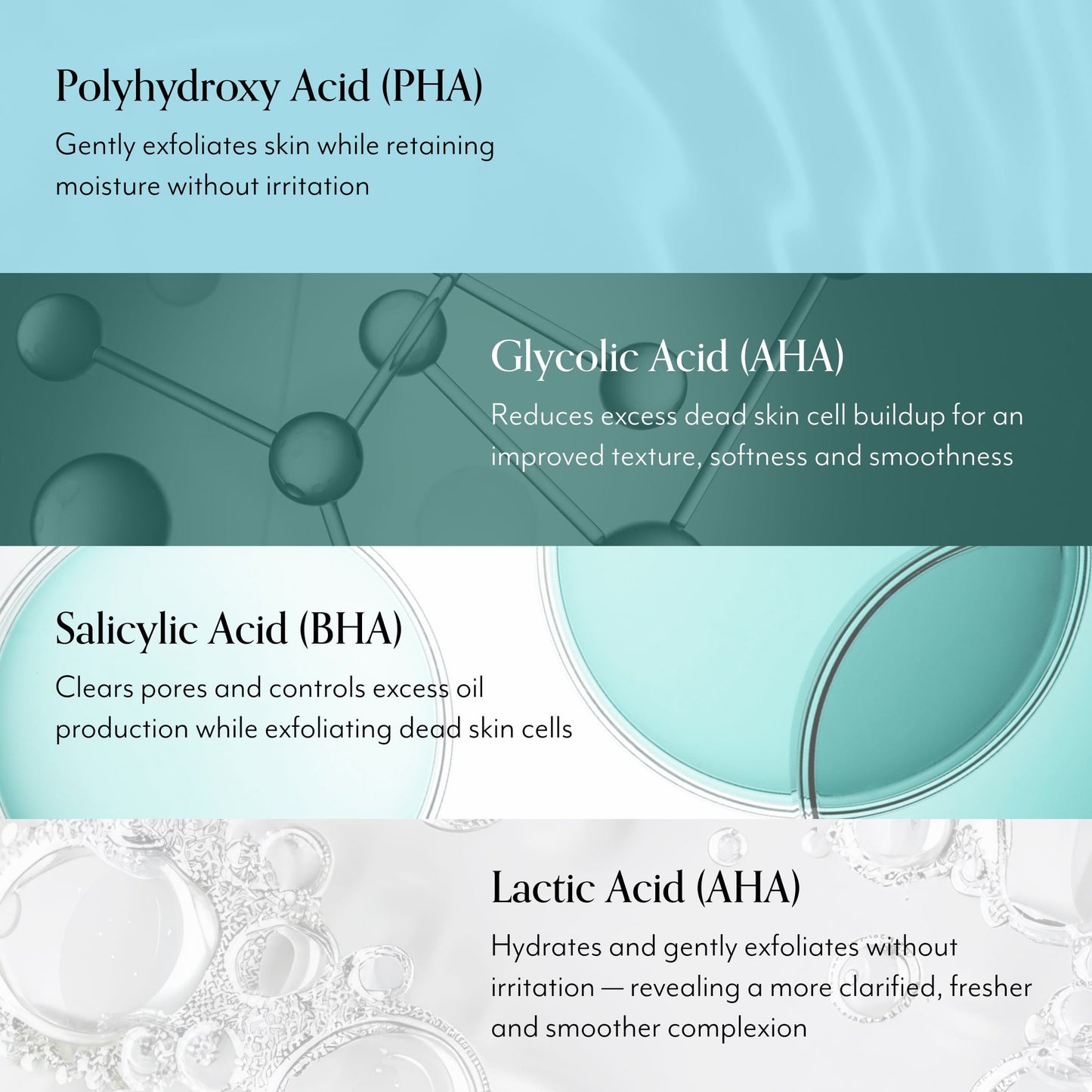 Bliss x LG Clear Genius Pore-Clearing Peel key ingredients