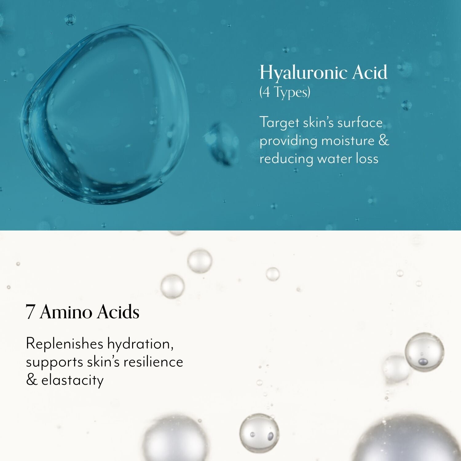 Bliss x LG Drench & Quench Hydrating Serum key ingredients