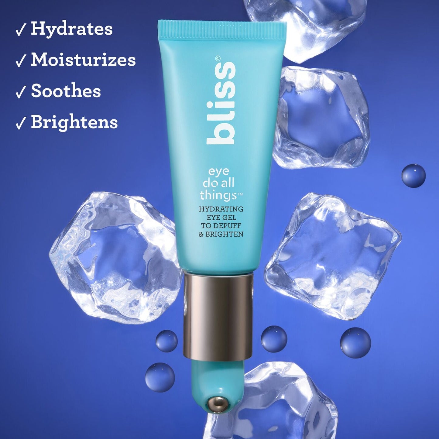 Bliss x LG Eye Do All Things Brightening Eye Gel product benefits hydrates, moisturizes, soothes, brightens