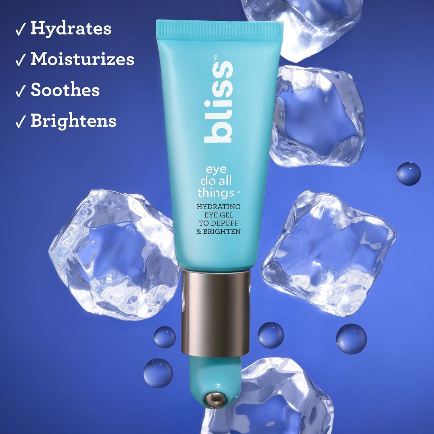 Eye Do All Things Eye Gel product benefits  of hydrates, moisturizes, soothes, and brightens