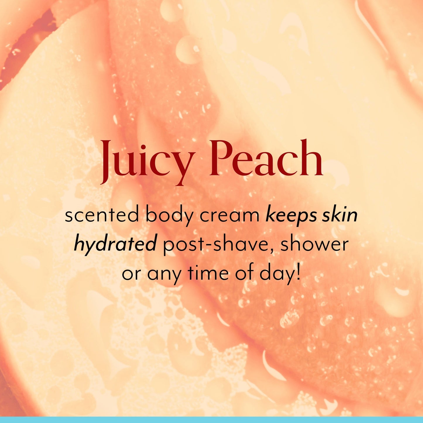 Bliss x LG Oh That's Rich Ultra Silky Sheen Body Cream has a Juicy Peach scent that keeps skin hydrated post-shave, shower, or any time of day
