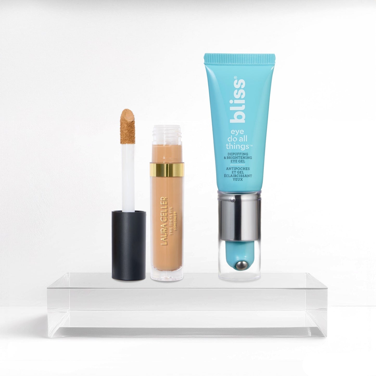 Bliss x LG Under Eye Brightening Duo soldier in medium