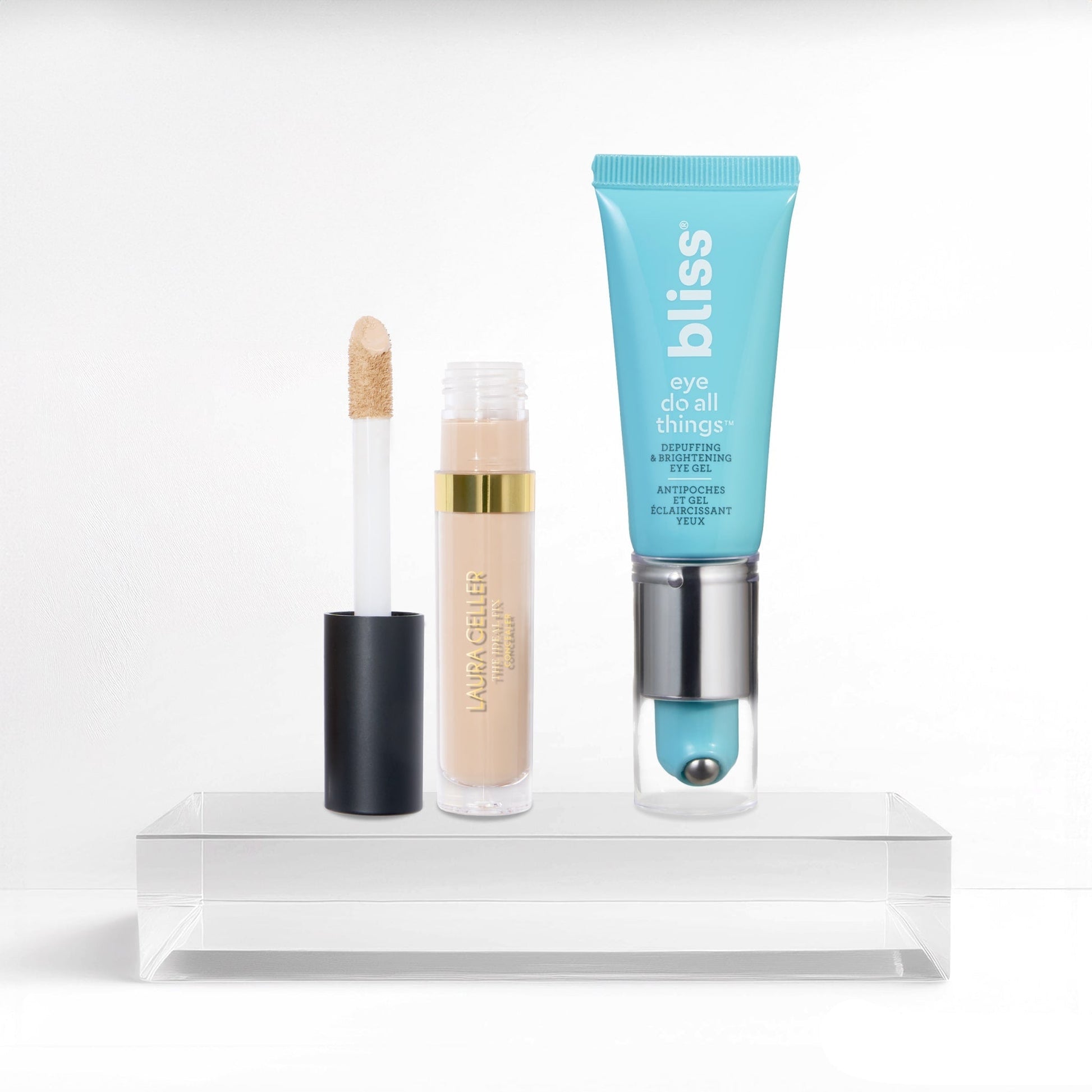 Bliss x LG Under Eye Brightening Duo soldier in porcelain