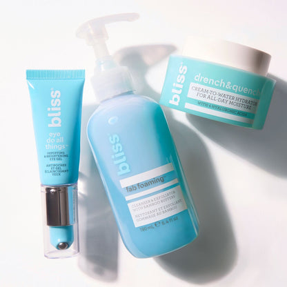 Bliss x LG The Essentials Kit lifestyle layflat