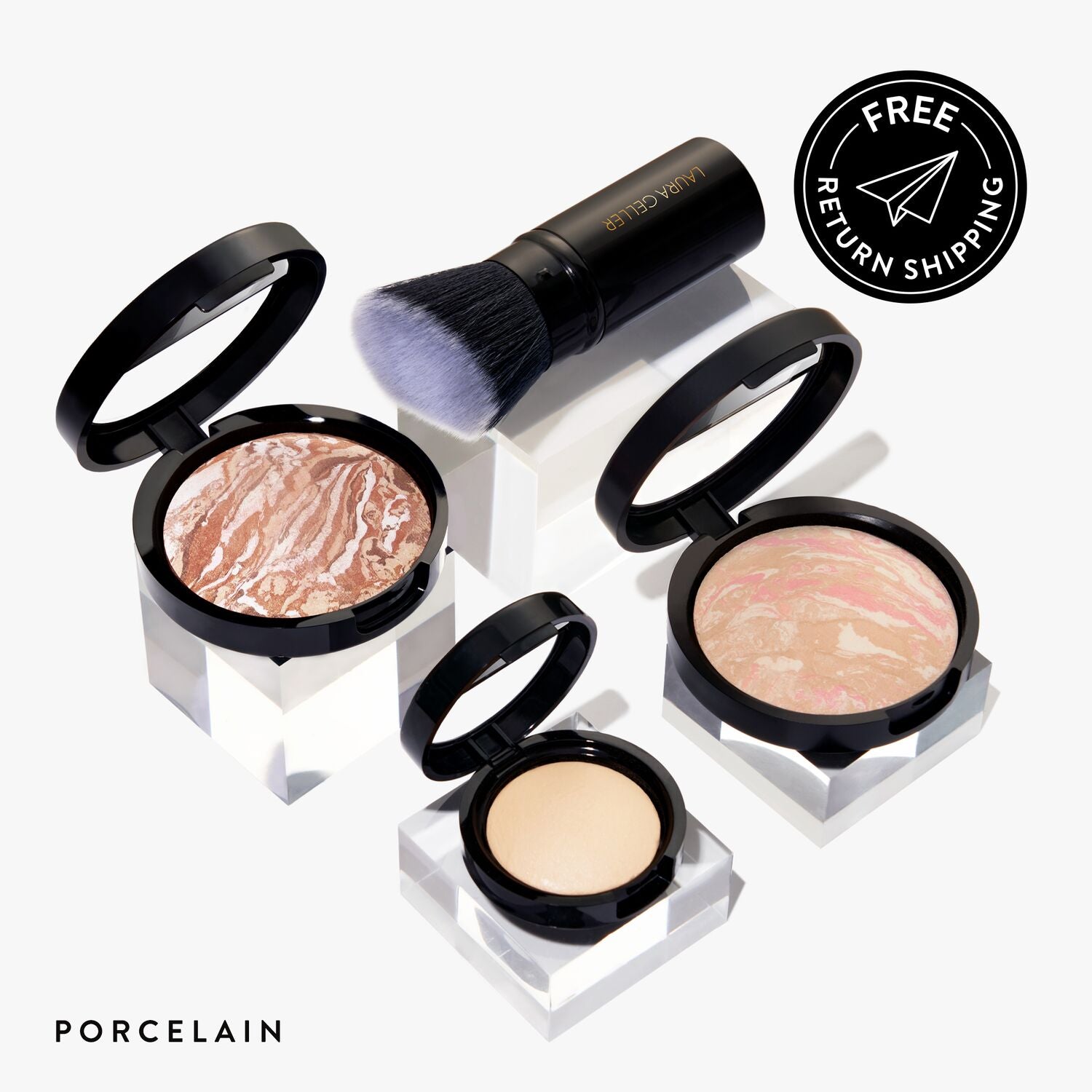 Laura Geller Daily Routine Bronze Full Face Kit in Porcelain