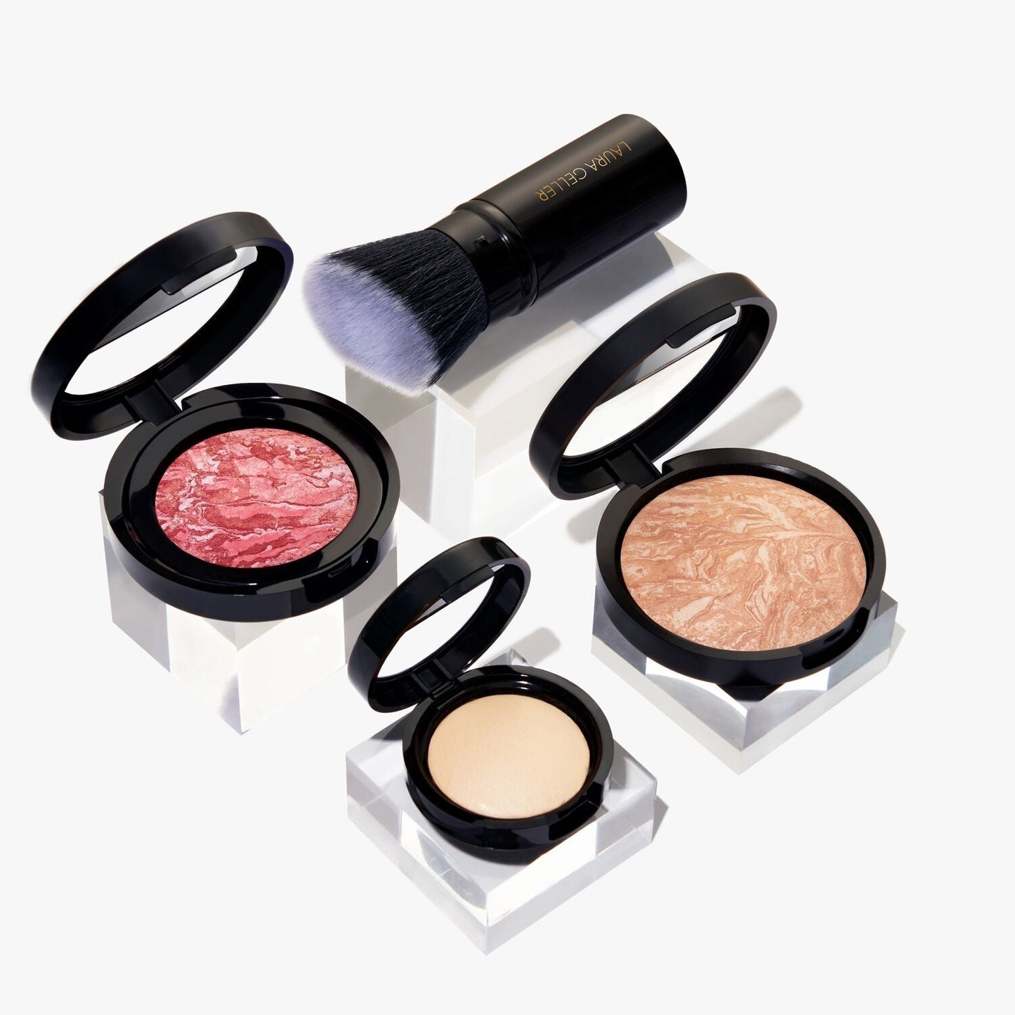 Daily Routine: natural finish full face kit 4PC group shot w/ light