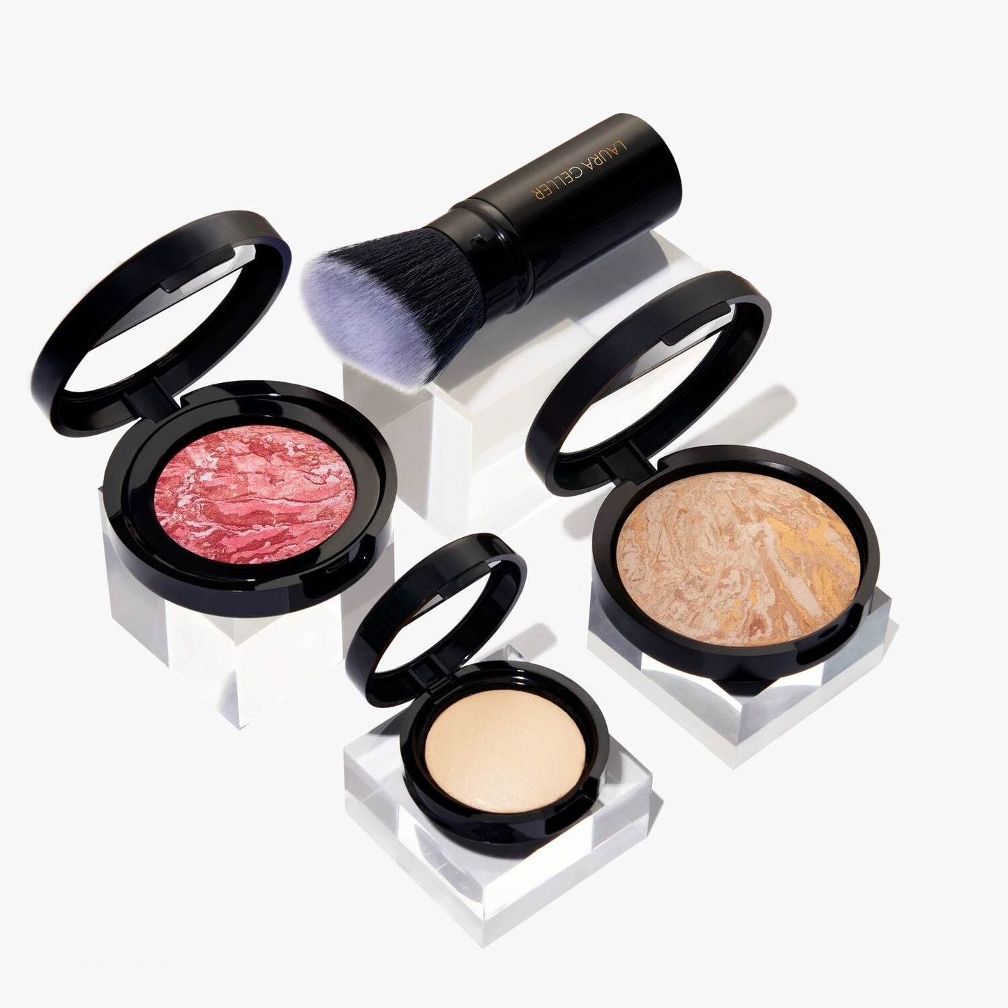 Daily Routine: natural finish full face kit 4PC group shot w/ medium