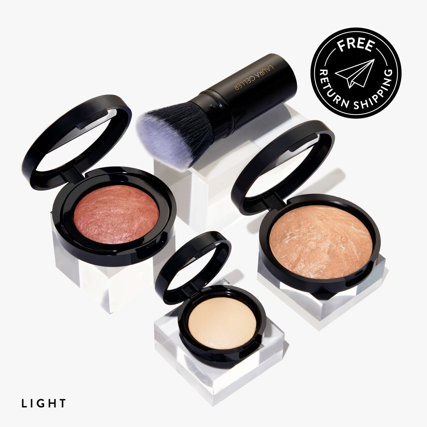 Daily routine: satin finish full face kit 4PC group shot w/ light