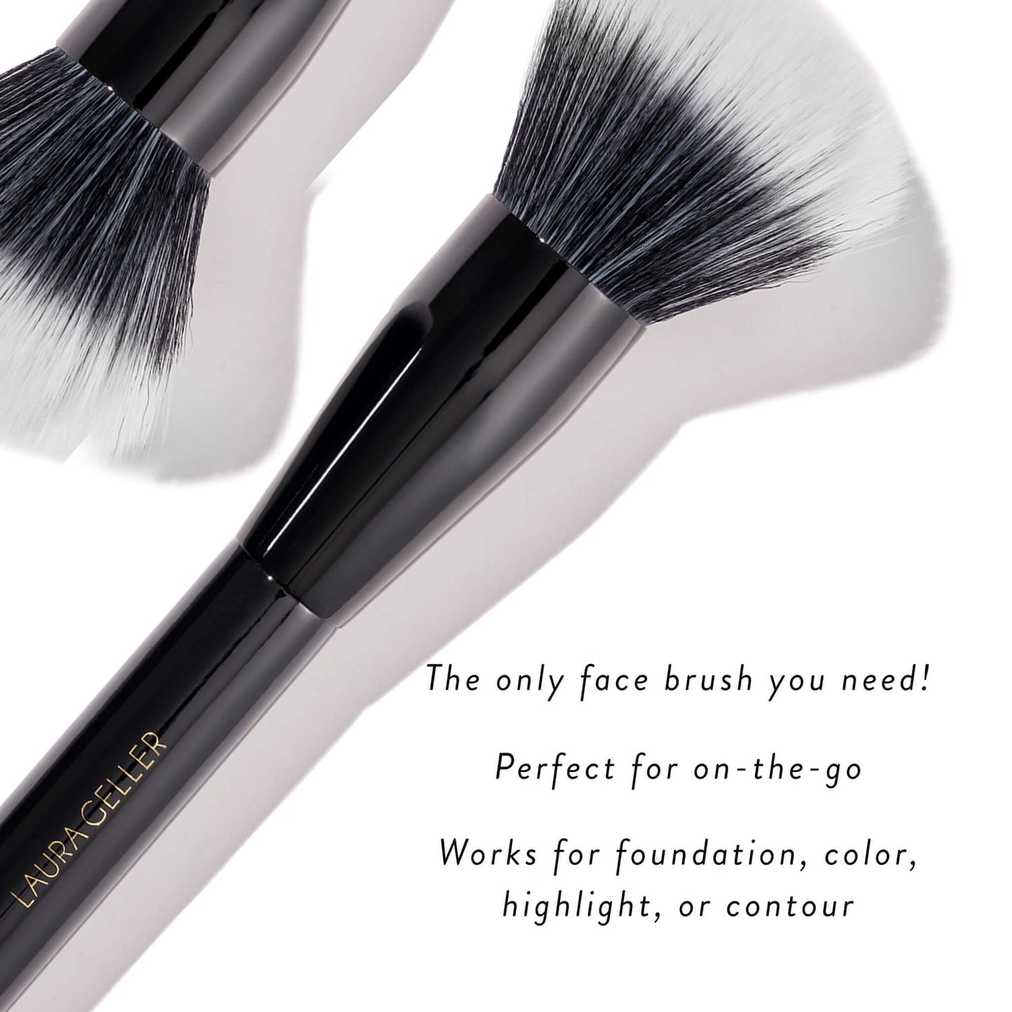 Full Face Powder Brush  Lifestyle w/ product callout