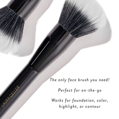 Full Face Powder Brush  Lifestyle w/ product callout