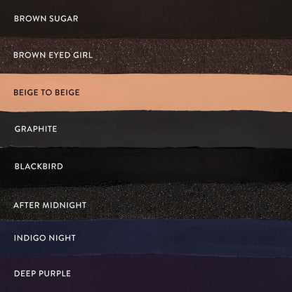 Inkcredible waterproof eyeliner shade chart