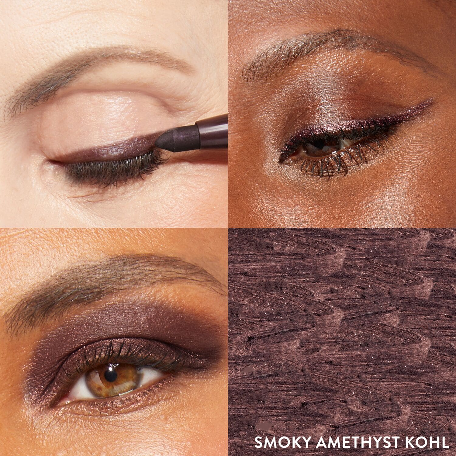 Kajal Longwear Eyeliner Model Grid in Smoky Amethyst Kohl
