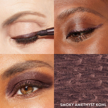 Kajal Longwear Eyeliner Model Grid in Smoky Amethyst Kohl