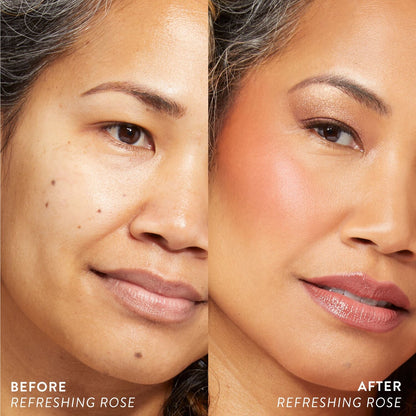 Laura Geller Serum Blush Before and After