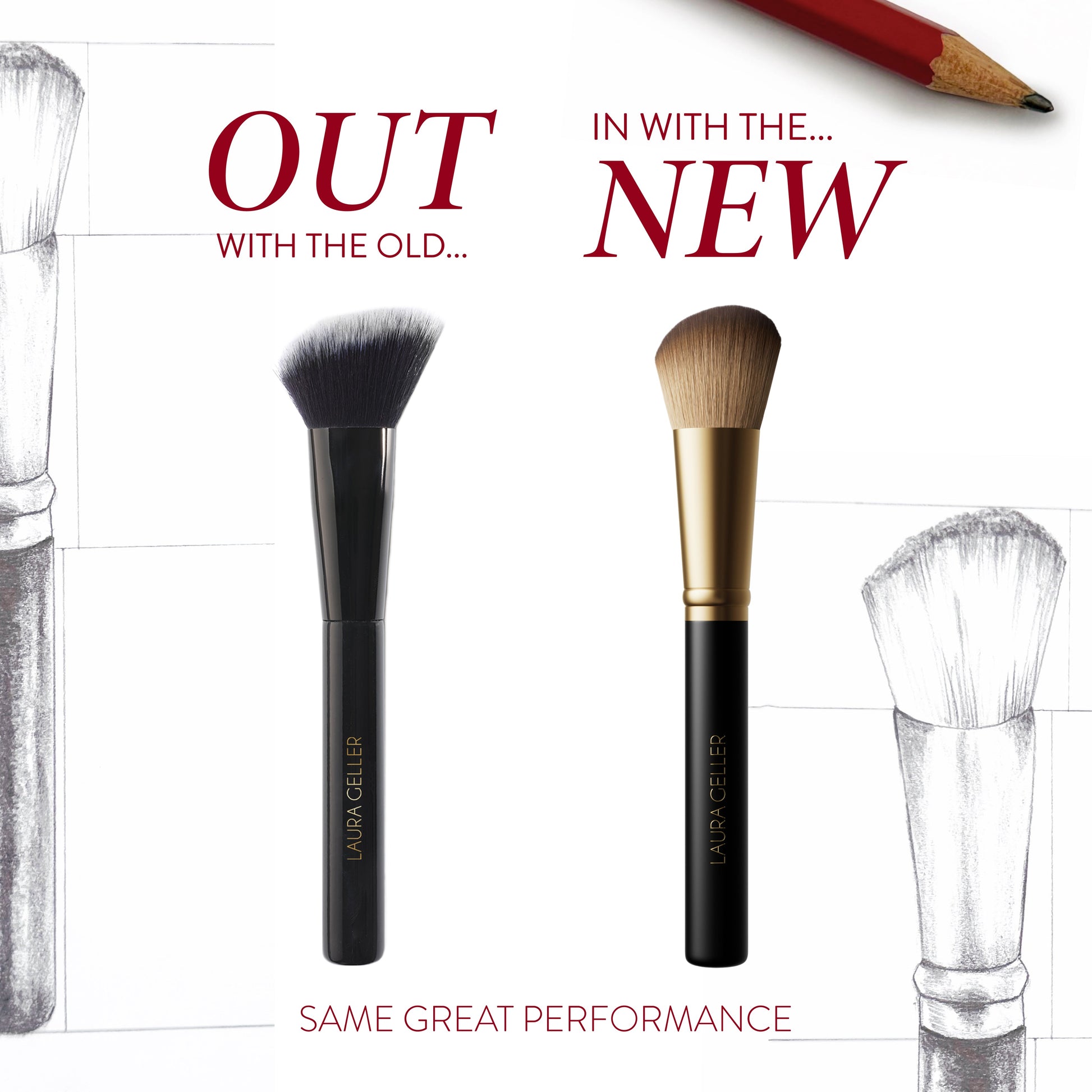 Angled Blush Brush new vs old