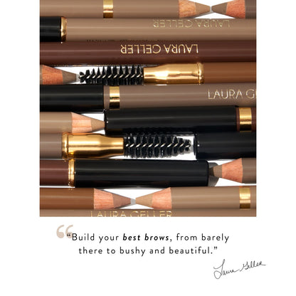 Bravo Brows Soft Pencil + Brush product callout quote