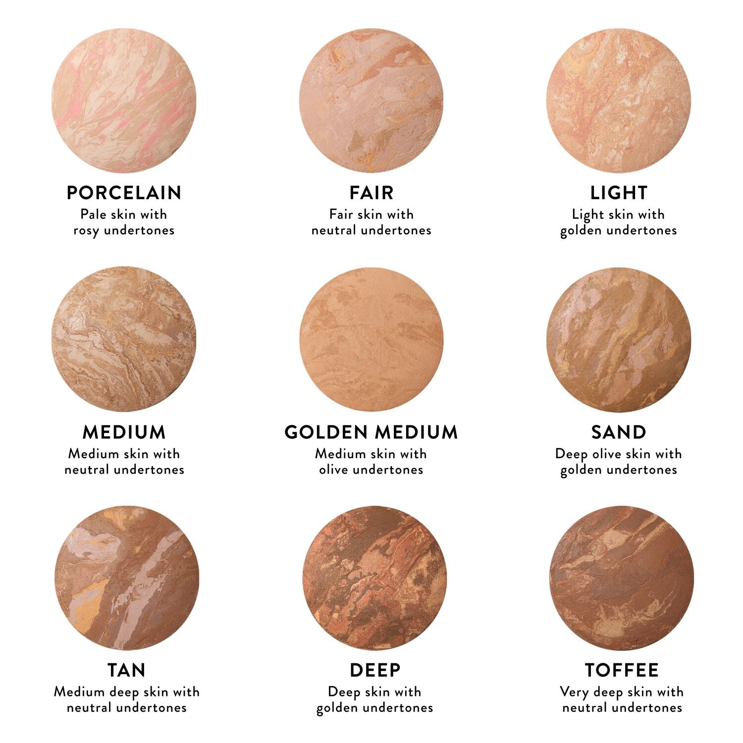 Balance-n-Brighten Shade Descriptions