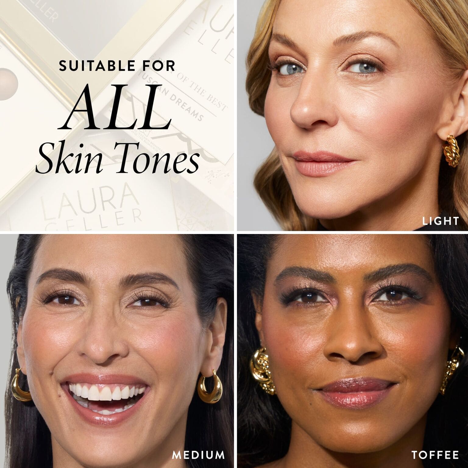 Best of the Best Tuscan Dreams Palette - 3 model grid all skintones
