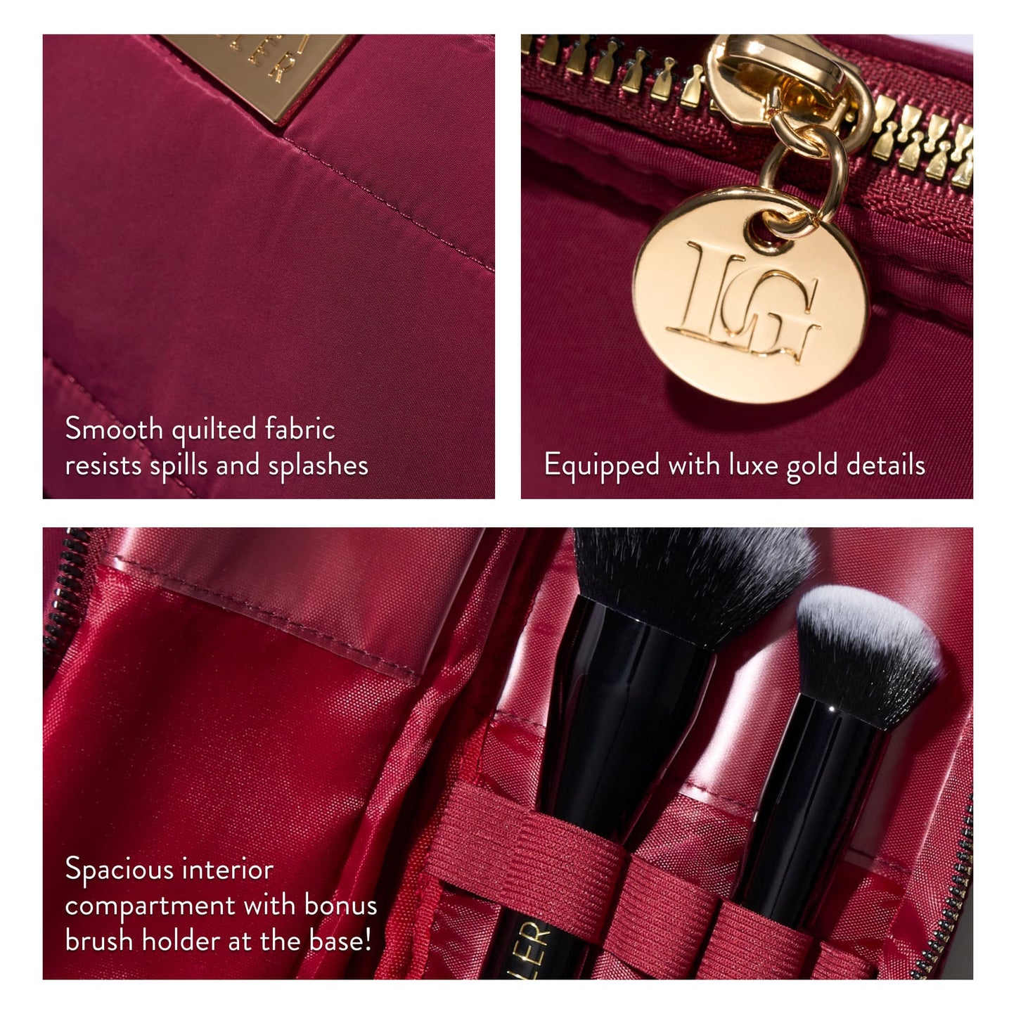 Quilted Bag (burgundy) benefits