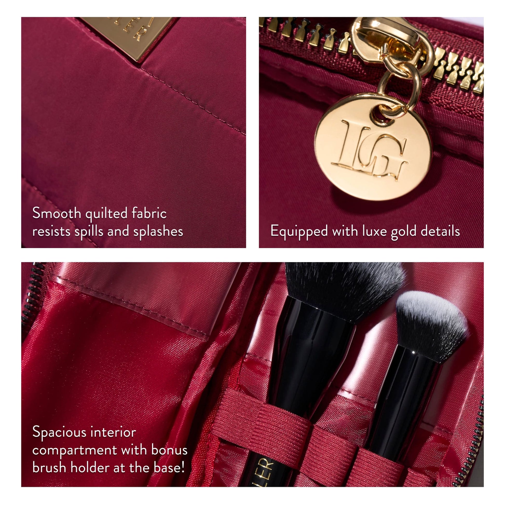 Quilted Bag (burgundy) benefits