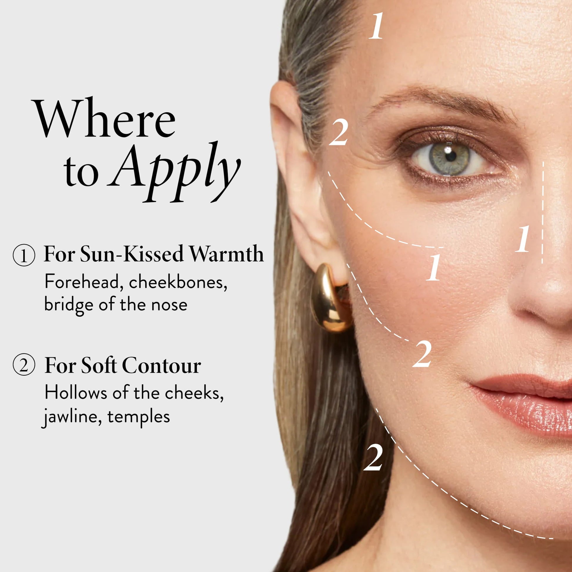 Double Take Baked Bronzer - Where to apply