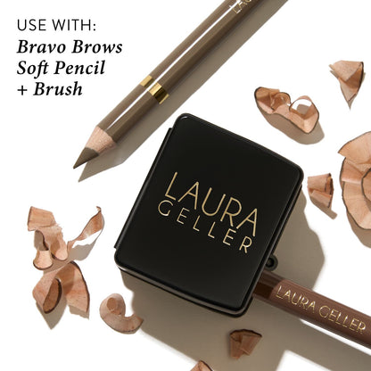 Eye + Lip Pencil Sharpener pairs well with Bravo Brows