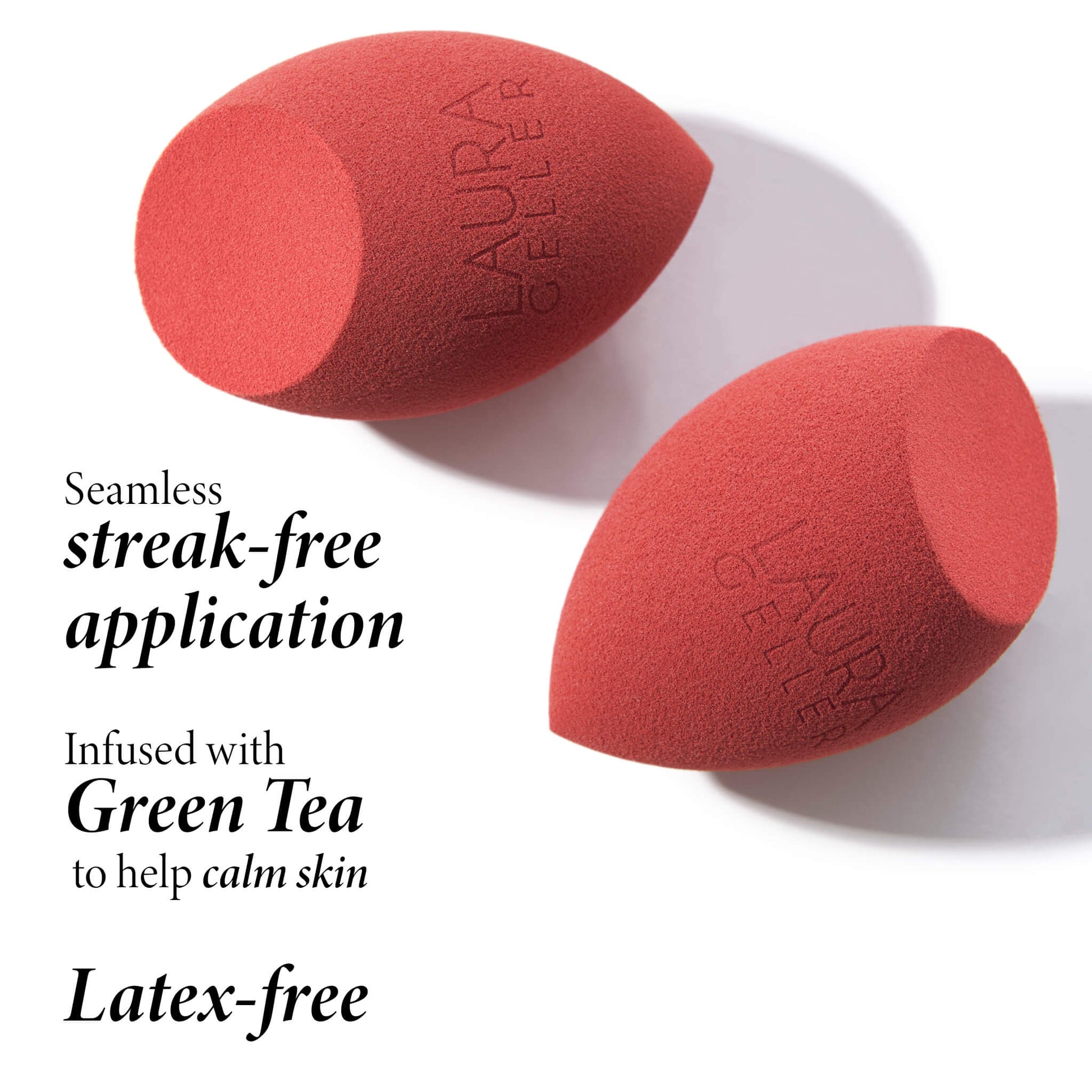 Full Face Blending Sponge product benefits include streak-free application and is latex free