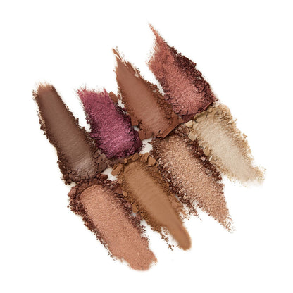 Blend Away Berry & Bright 8 Multi-Finish Eyeshadows texture