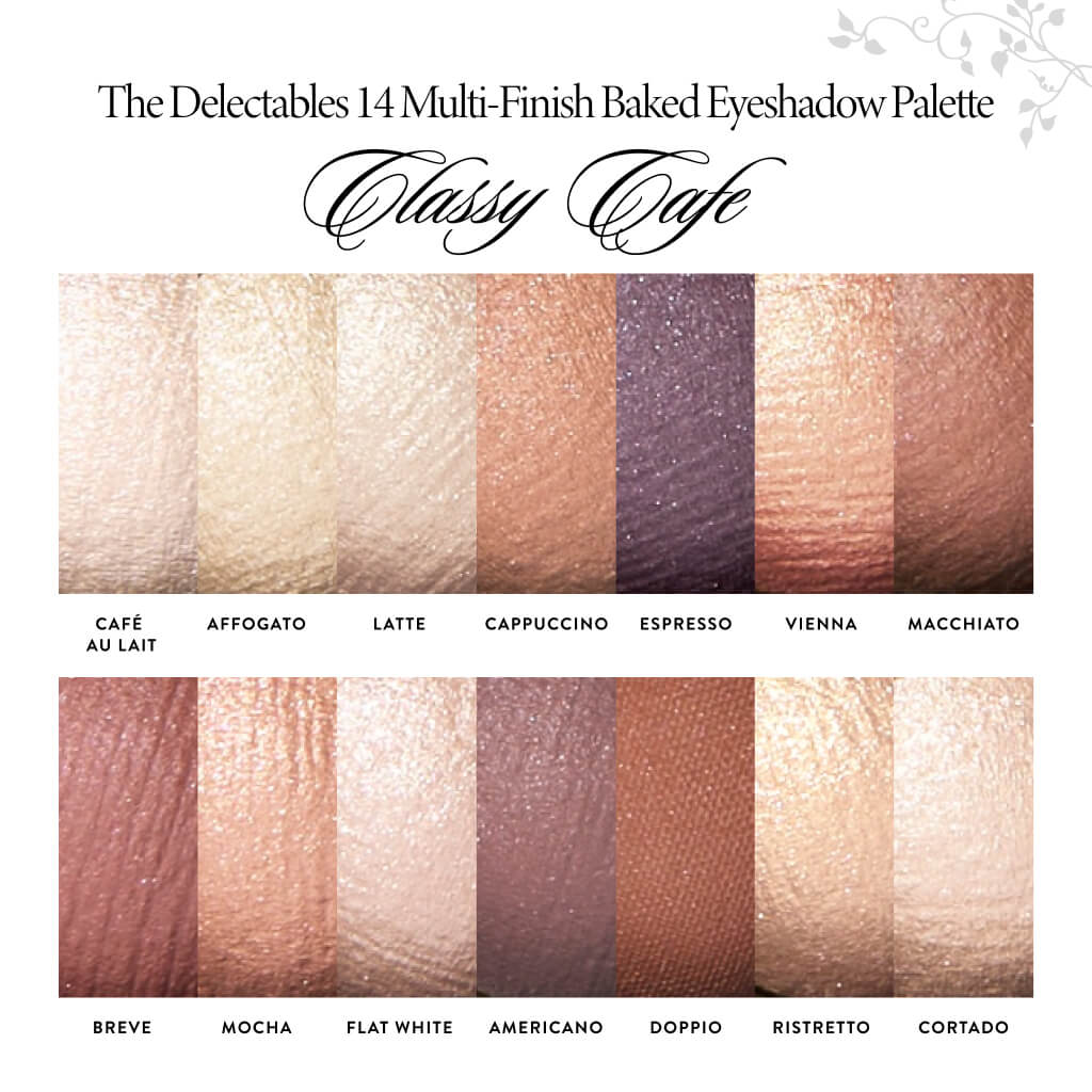 delectables palette classy cafe shade textures