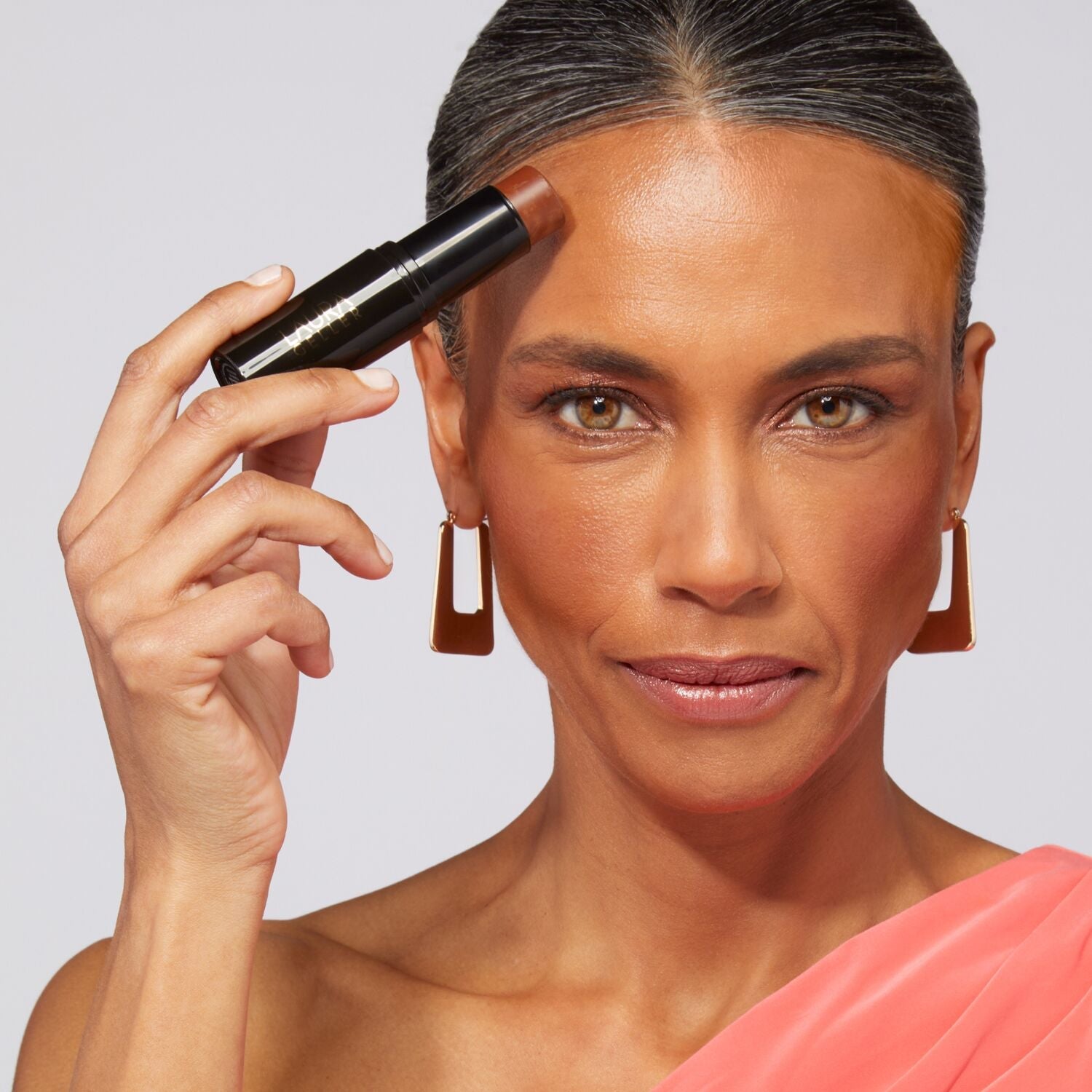 Italian Marble Bronzer Stick model shot