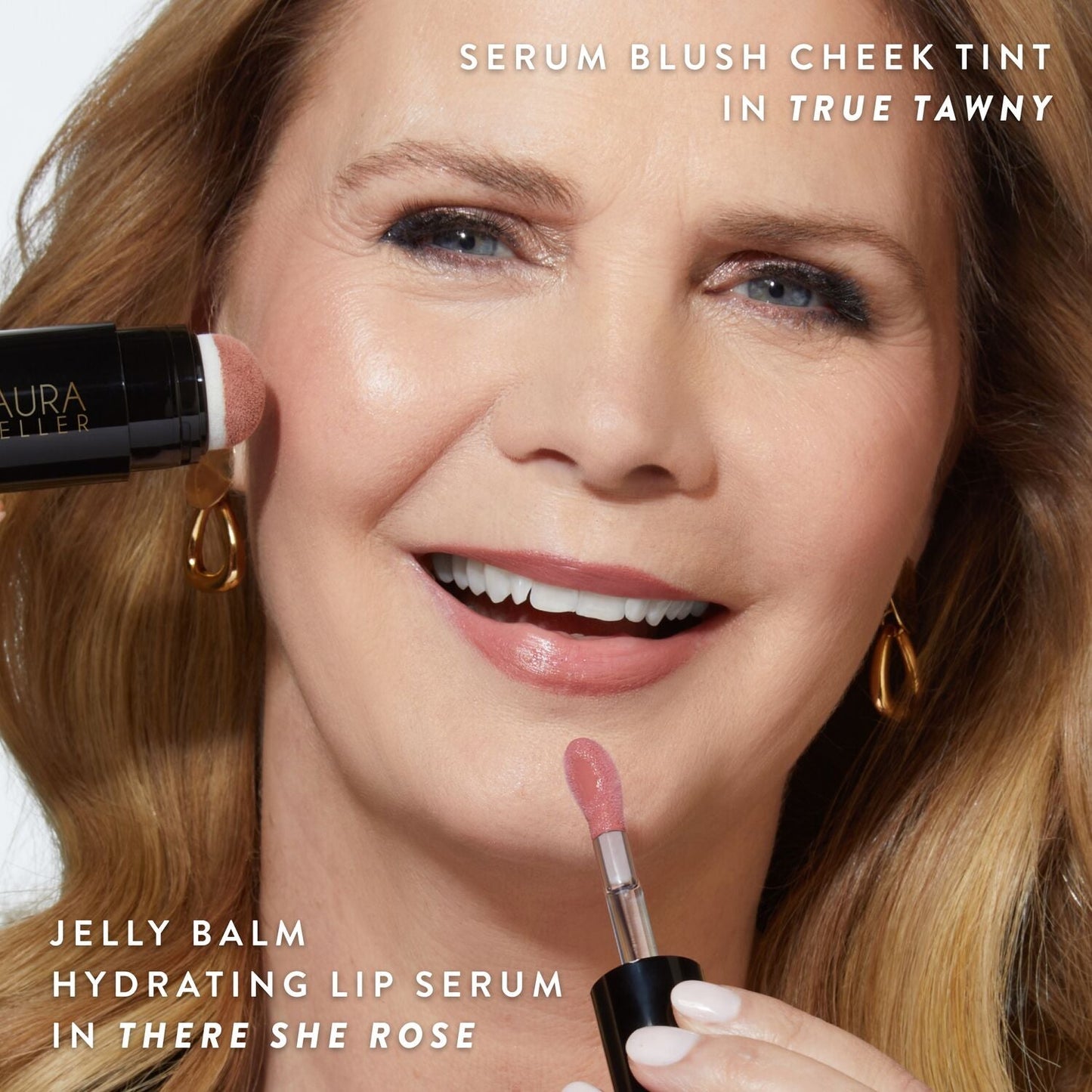 Jelly Balm Nourishing Lip serum  model image w/ callout
