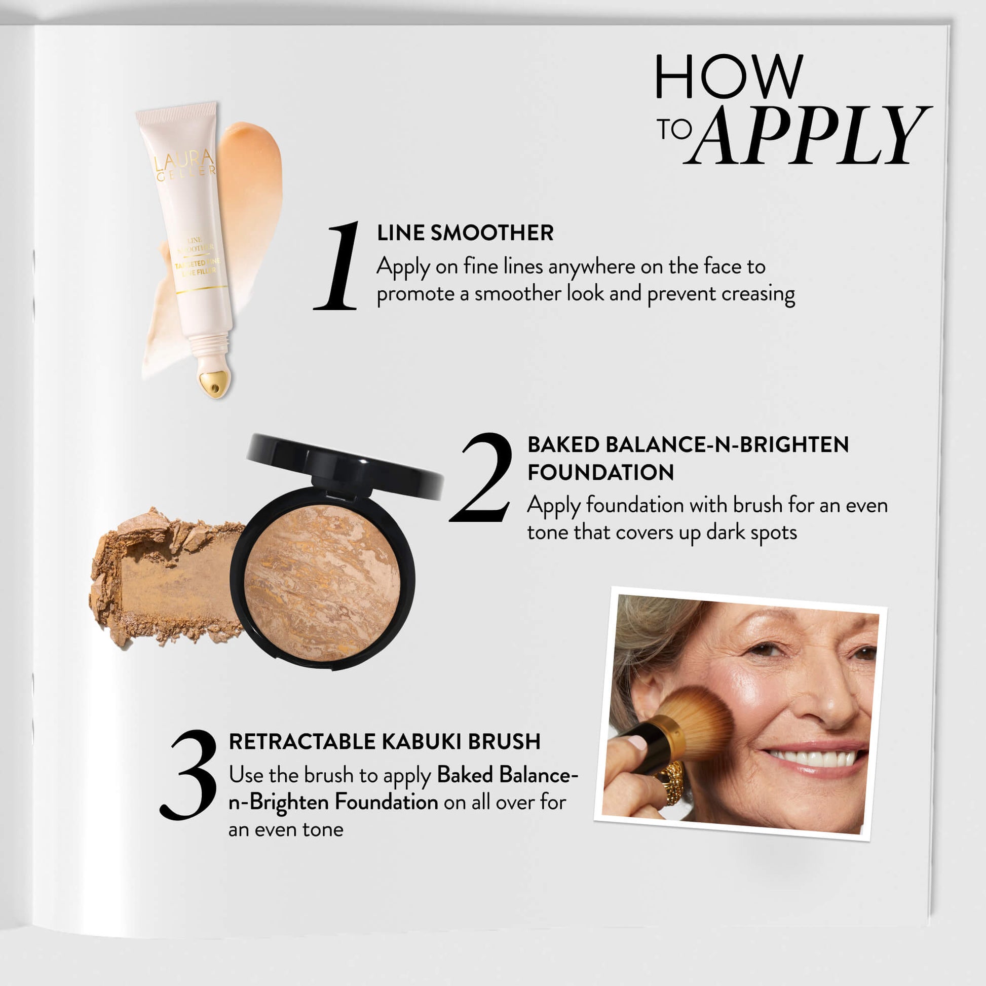 Line Smoother Full Face Kit (3PC) how to apply