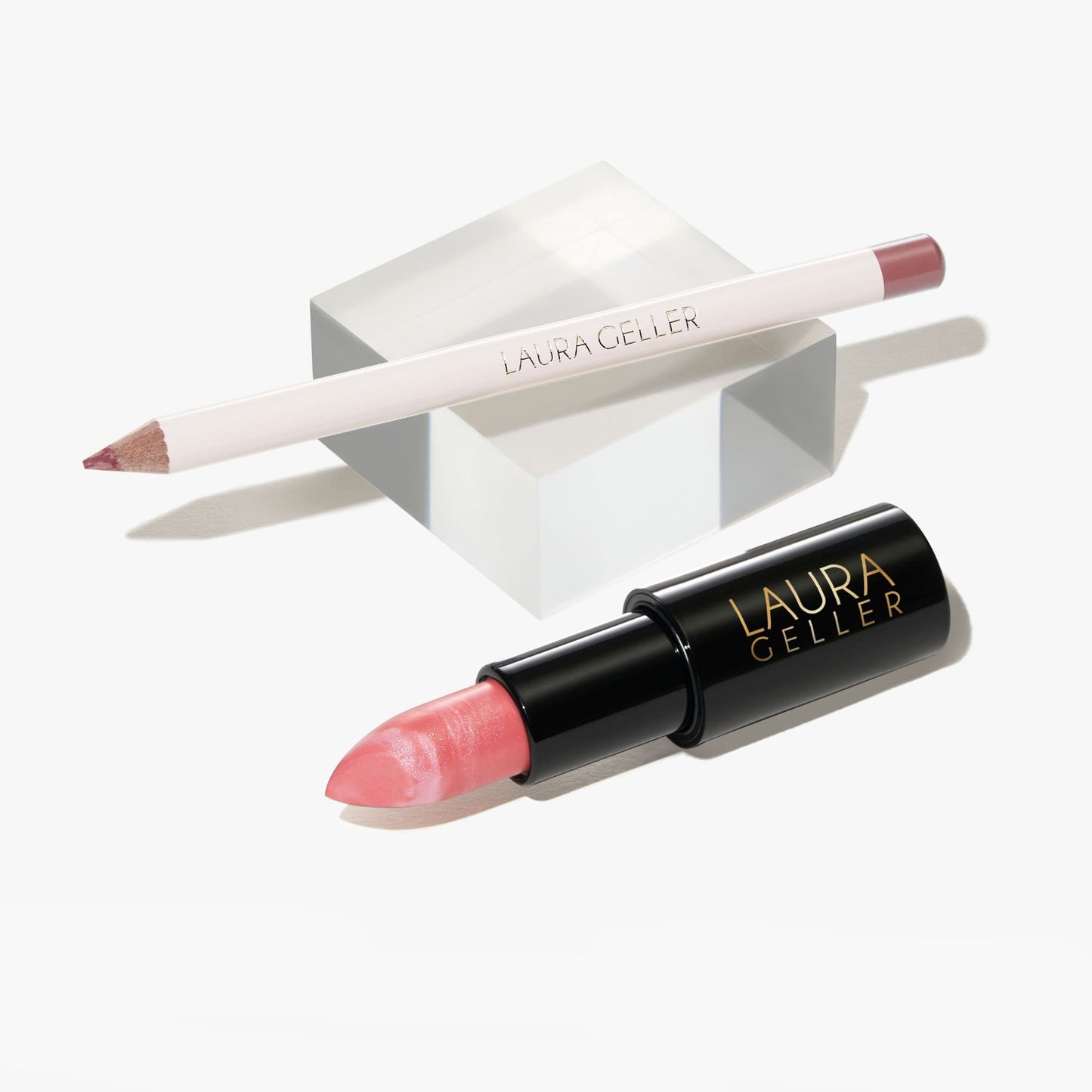 Marble-ous Lip Duo (2PC) in Romantic Rose and Berry Vanilla
