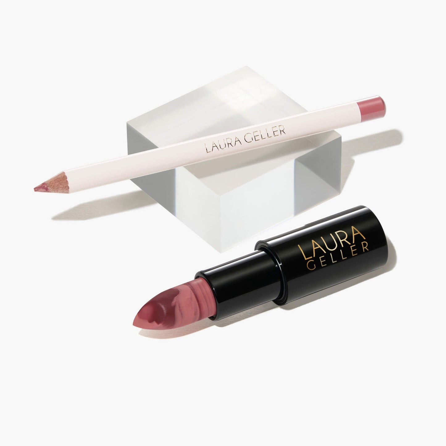 Marble-ous Lip Duo (2PC) in Poetic Pink and Honey Bun