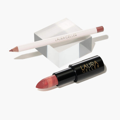 Marble-ous Lip Duo (2PC) in Tranquil Terracotta and Peach Bellini