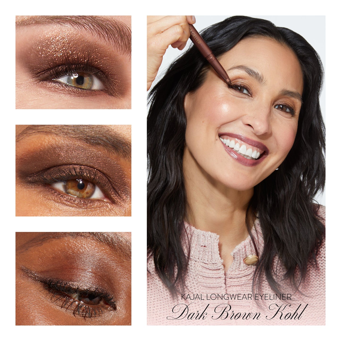The Kajal Collection 3PC Dark Brown Kohl Model Grid