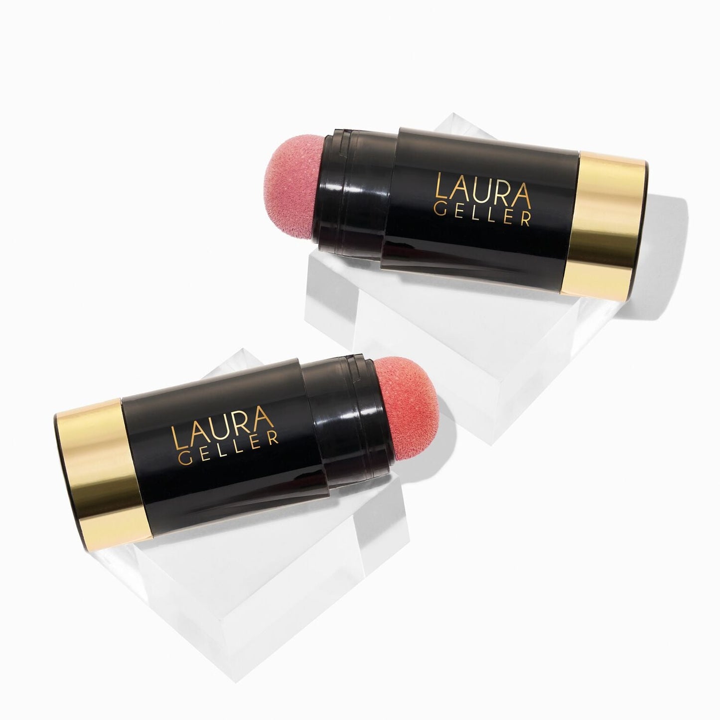 Laura Geller Serum Blush Duo Practical Pink and Poppy Peach