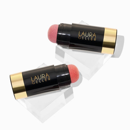 Laura Geller Serum Blush Duo Practical Pink and Poppy Peach