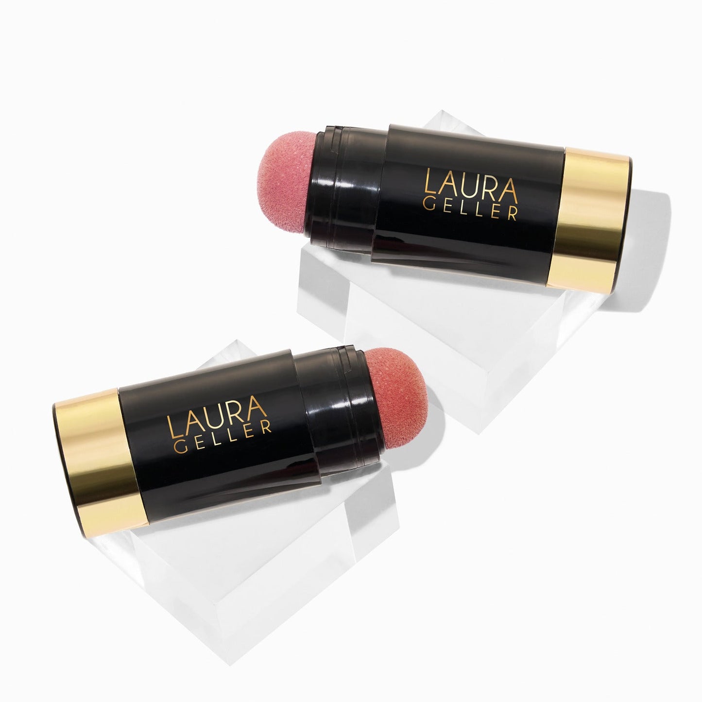 Laura Geller Serum Blush Duo Practical Pink and Refreshing rose