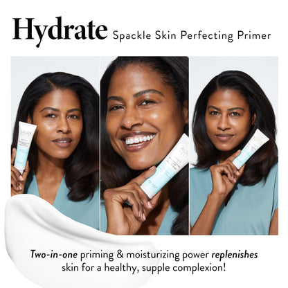 Spackle Skin Perfecting Primer: Hydrate product benefits on model