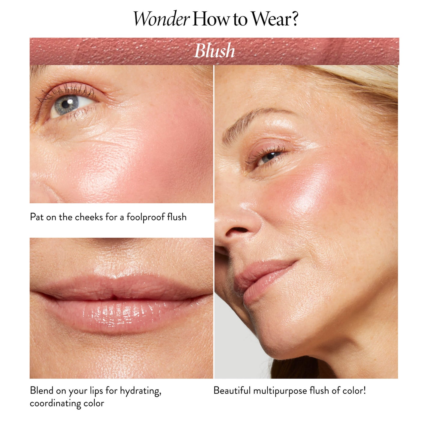 The Wonder Balm Hydrating Blush how to wear